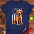 Fox Red Labrador USA T-Shirt Patriotic Shirt Labrador Owner Gifts