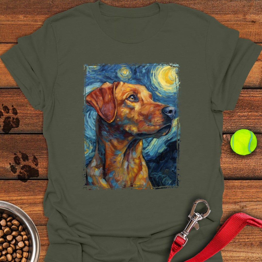 Fox Red Labrador Vincent van Gogh T-Shirt Fluffy Dog Clothing Dog Person Gifts