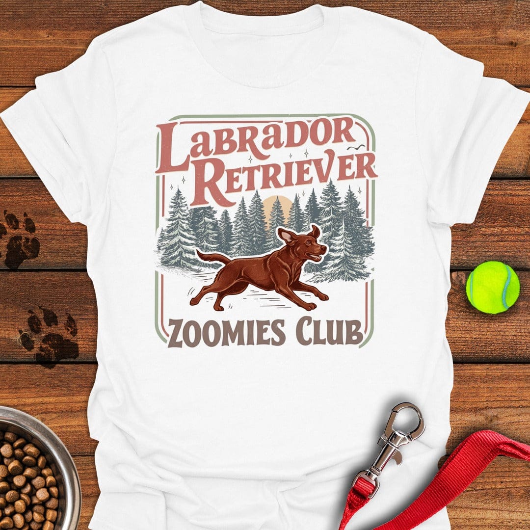 Fox Red Labrador Zoomies T-Shirt Funny Dog Clothes Special Mother's Day Gifts For Mom