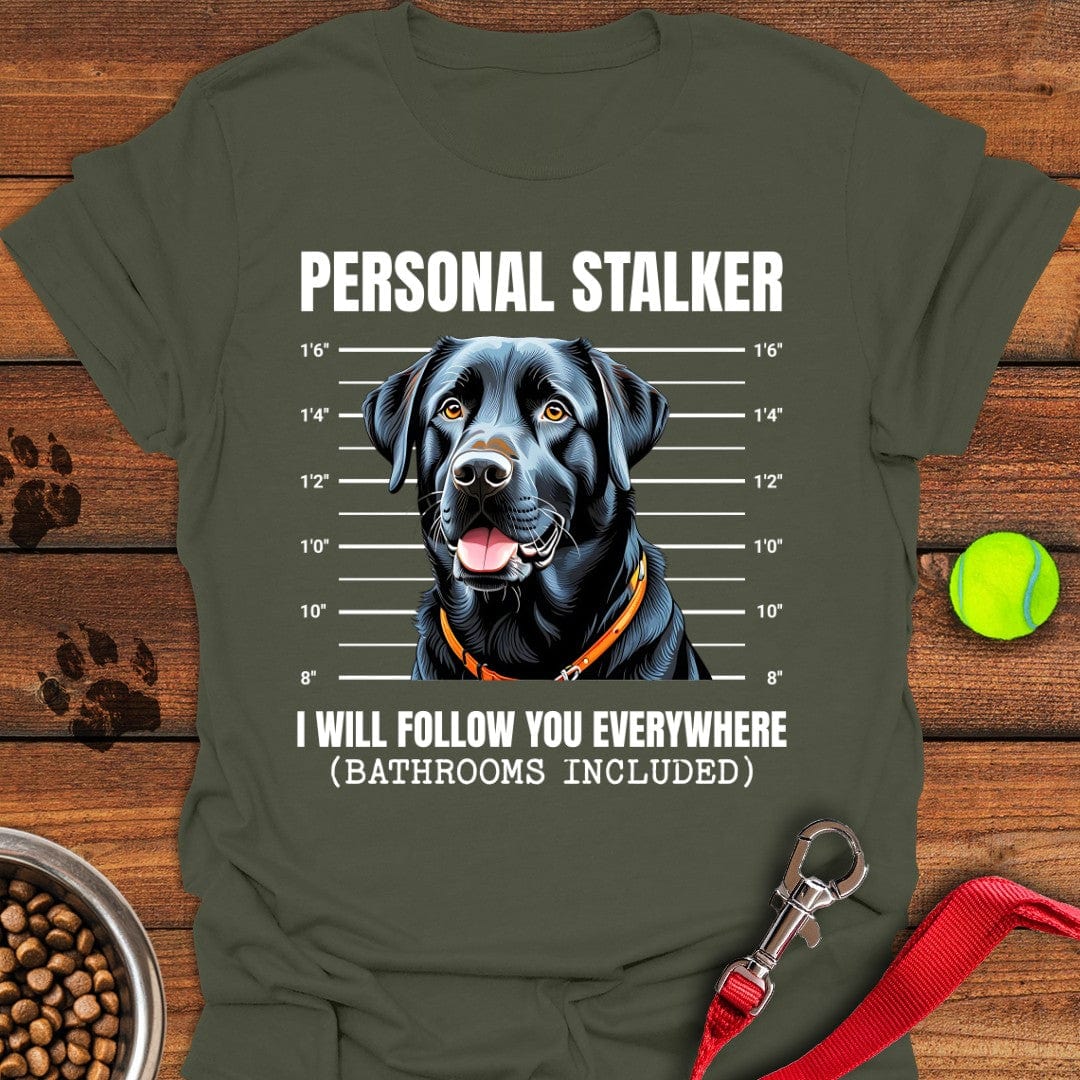 Funny Black Labrador Mugshot T-Shirt Chill Dog Clothes Good Gifts For Dads