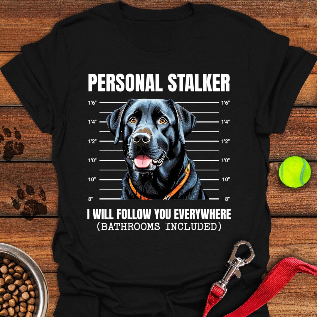 Funny Black Labrador Mugshot T-Shirt Chill Dog Clothes Good Gifts For Dads