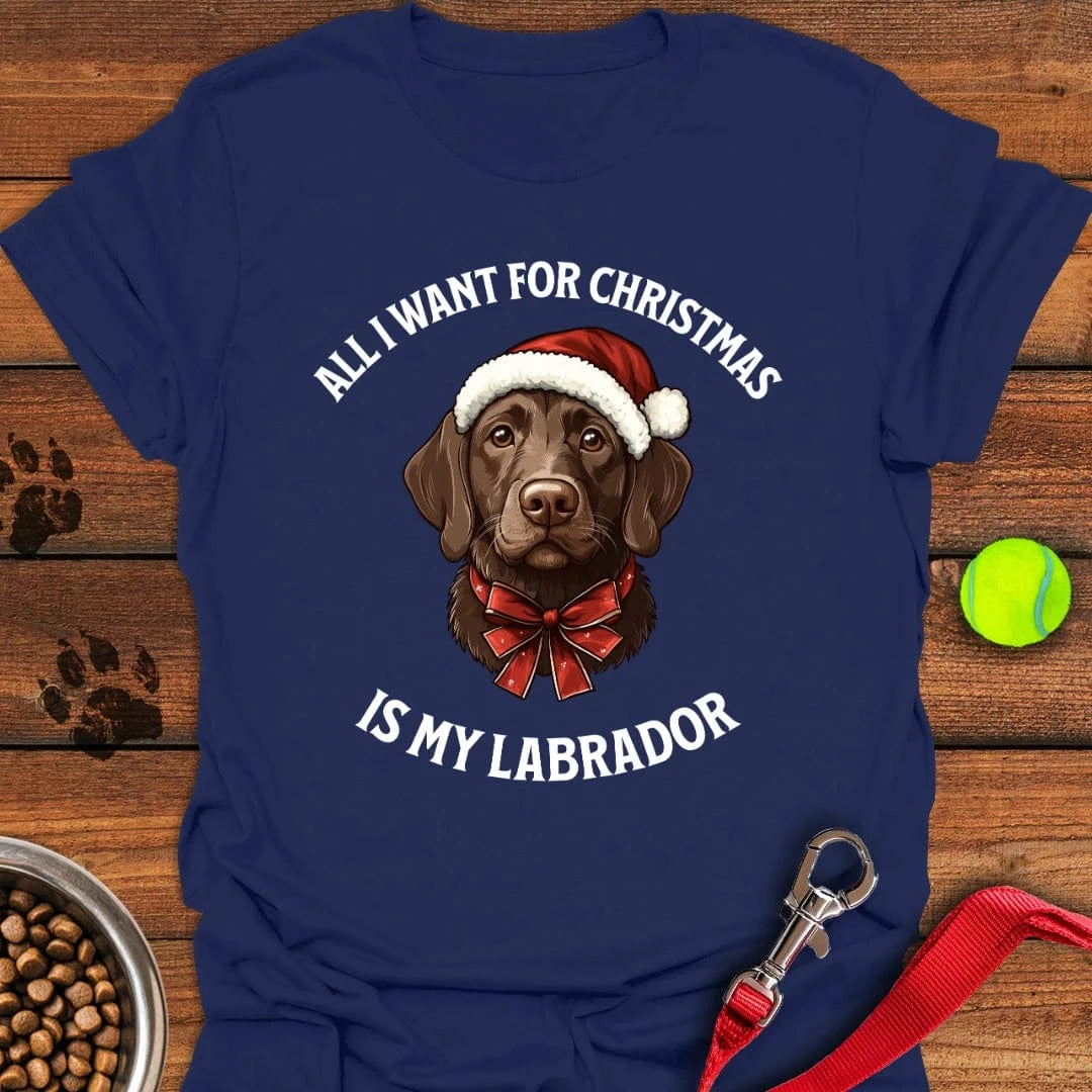 Funny Labrador Christmas Labrador T-Shirt Fluffy Dog Clothing Special Mothers Day Presents