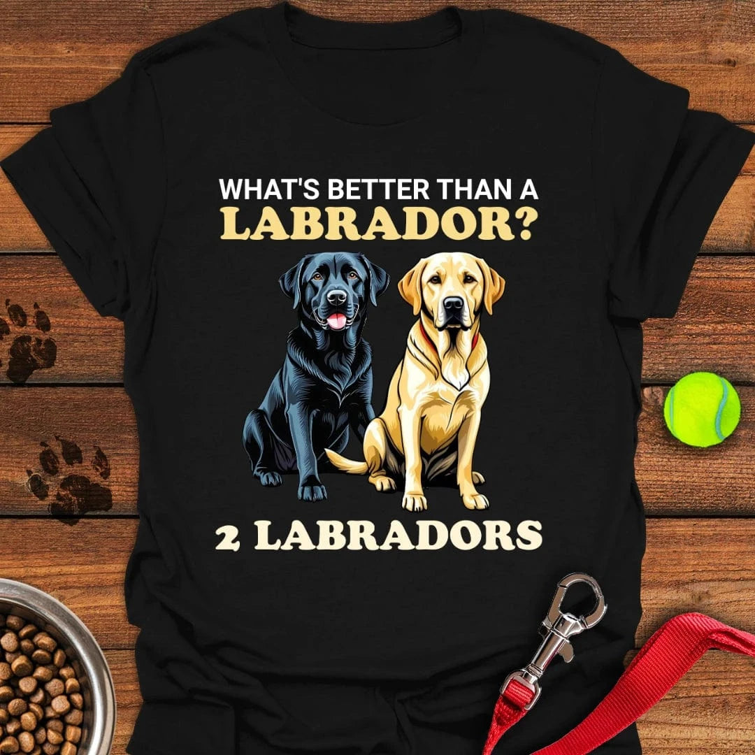 Funny Yellow & Black Lab T-Shirt Tiny Dog Clothing First Mothers Day Gift Ideas