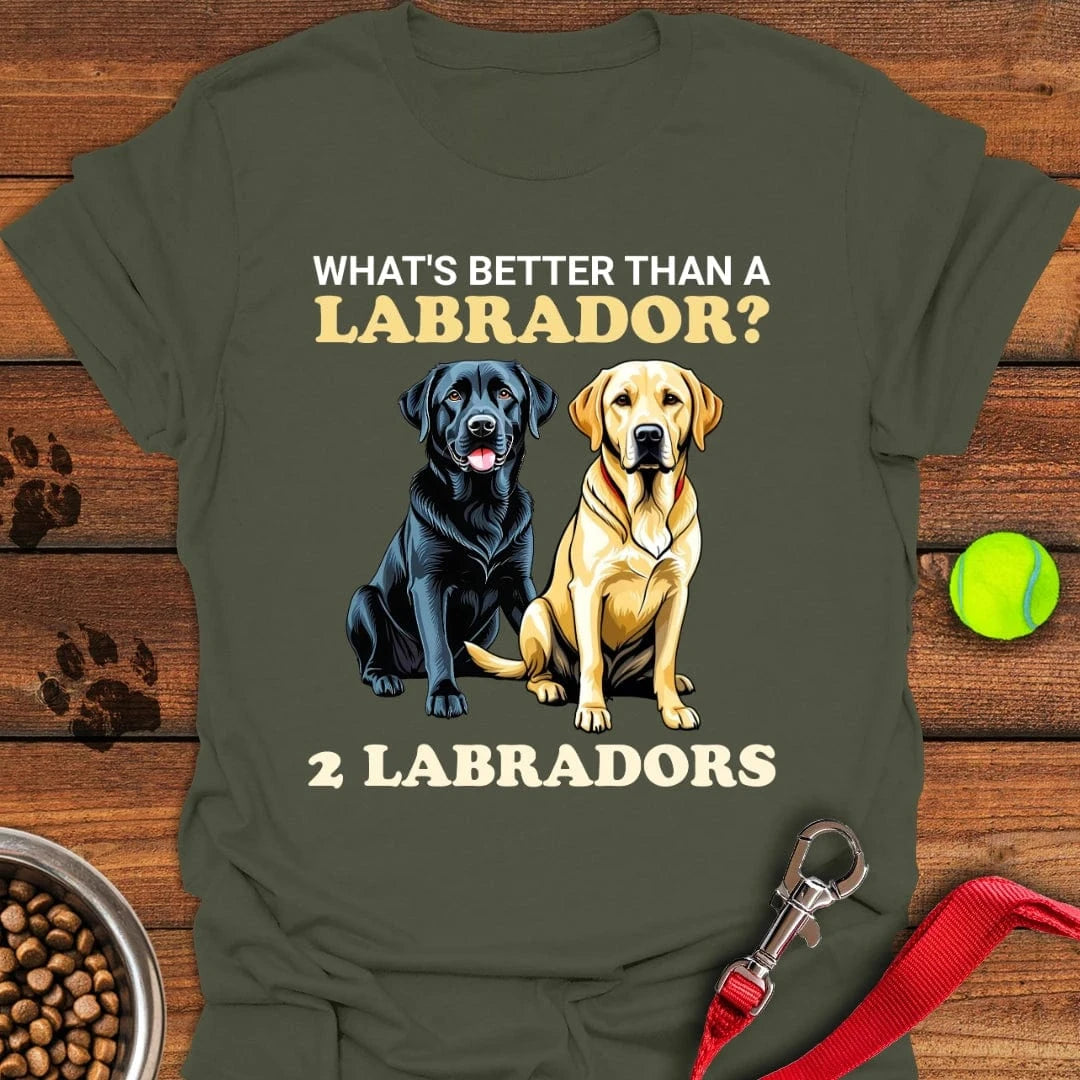 Funny Yellow & Black Lab T-Shirt Tiny Dog Clothing First Mothers Day Gift Ideas