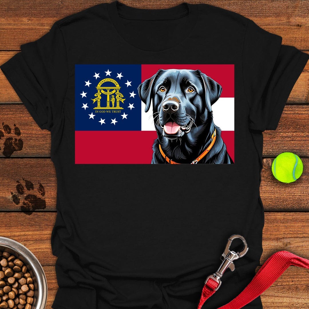 Georgia Black Labrador T-Shirt Shy Dog Clothes Mother's Day Gifts For Daughter