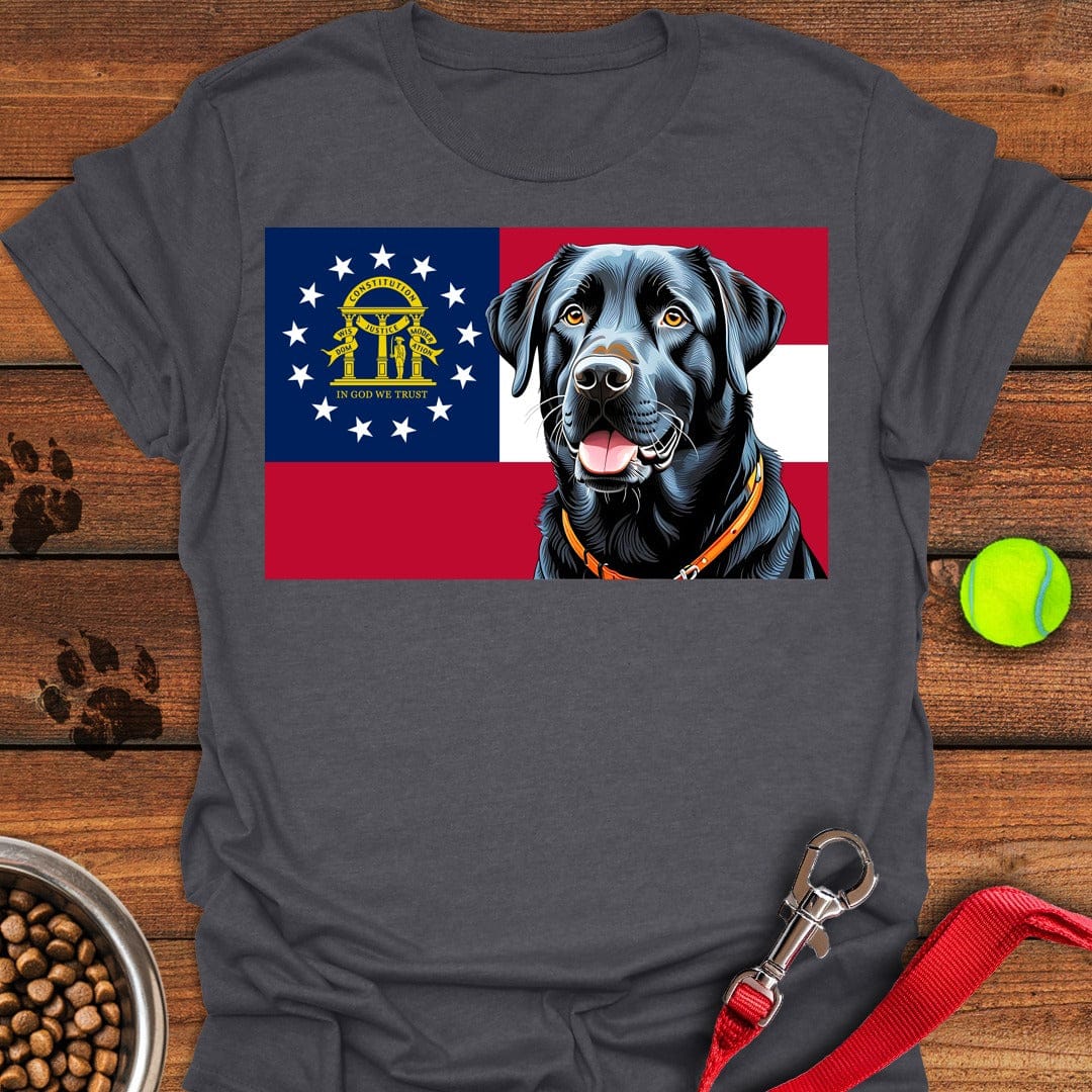 Georgia Black Labrador T-Shirt Shy Dog Clothes Mother's Day Gifts For Daughter