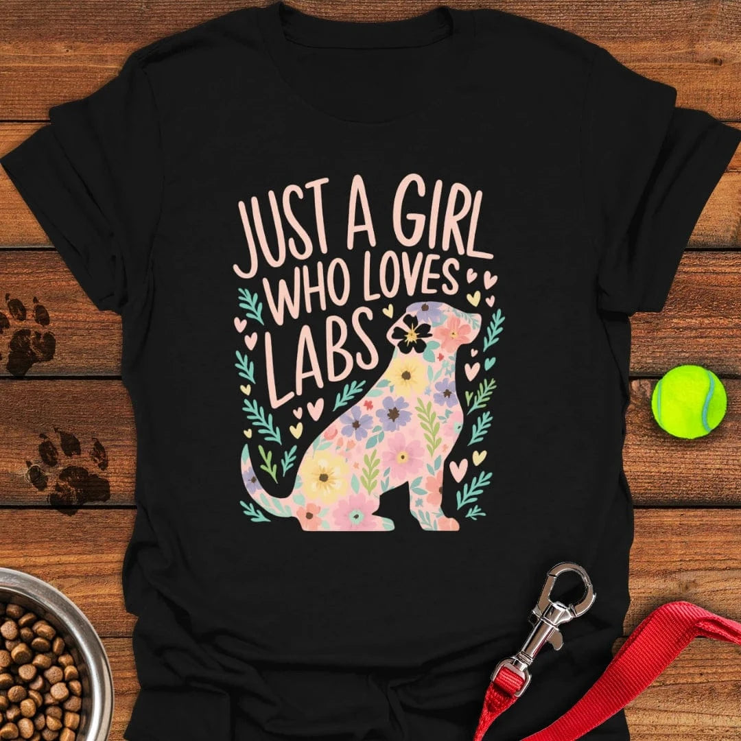 Girl Loves Labs T-Shirt Proud Dog Clothes Unique Gifts For Dad