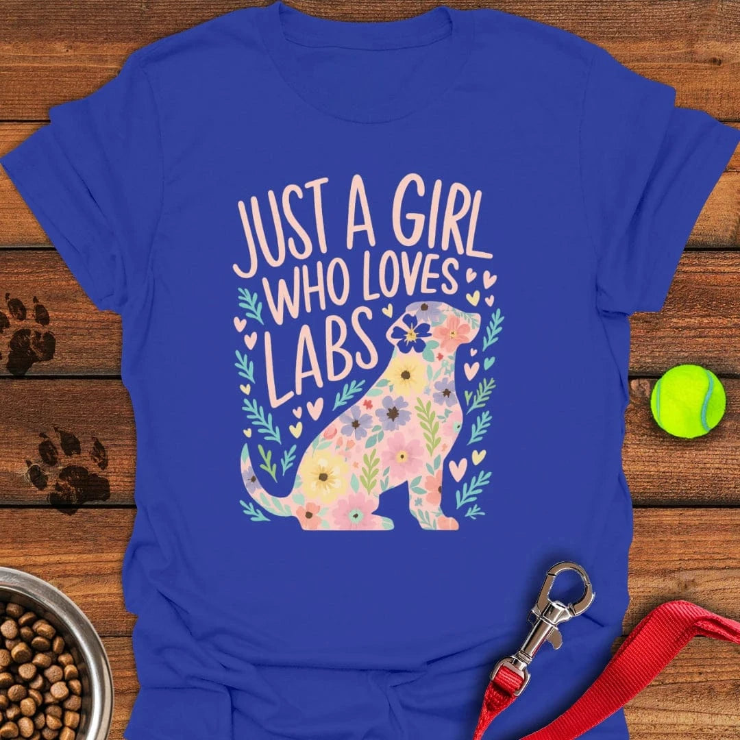 Girl Loves Labs T-Shirt Proud Dog Clothes Unique Gifts For Dad