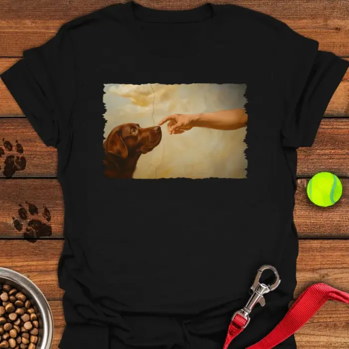 God Creates Chocolate Labrador T-Shirt Gifts For Chocolate Lab Lovers