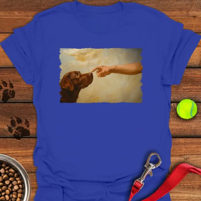 God Creates Chocolate Labrador T-Shirt Gifts For Chocolate Lab Lovers