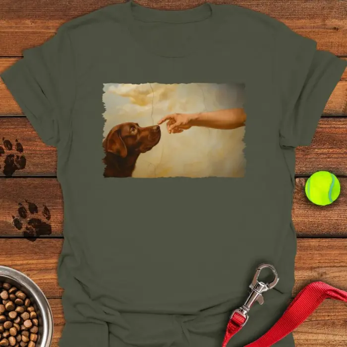 God Creates Chocolate Labrador T-Shirt Gifts For Chocolate Lab Lovers