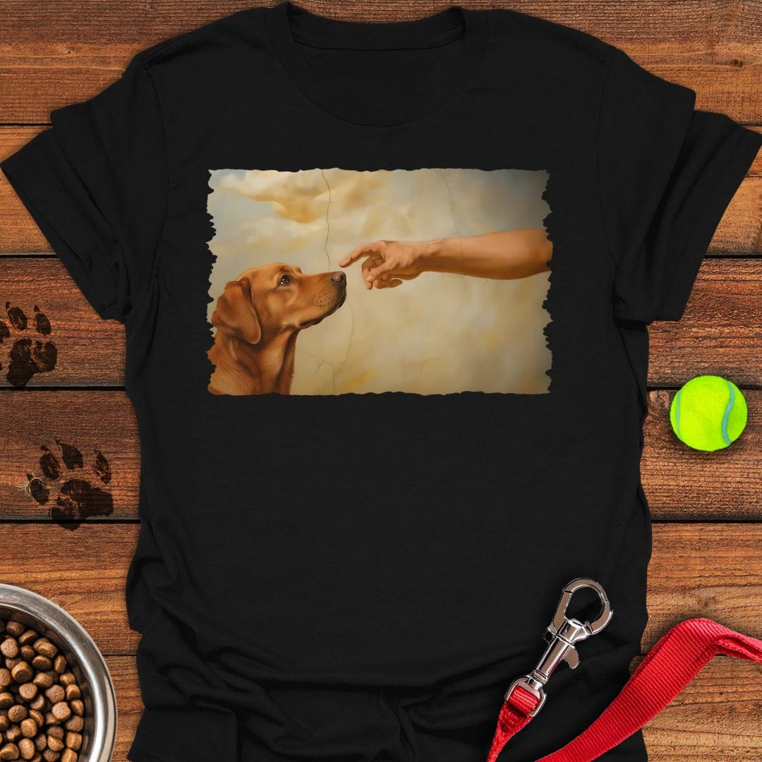 God Creates Fox Red Labrador T-Shirt Friendly Dog Clothing Retirement Gift Ideas For Men