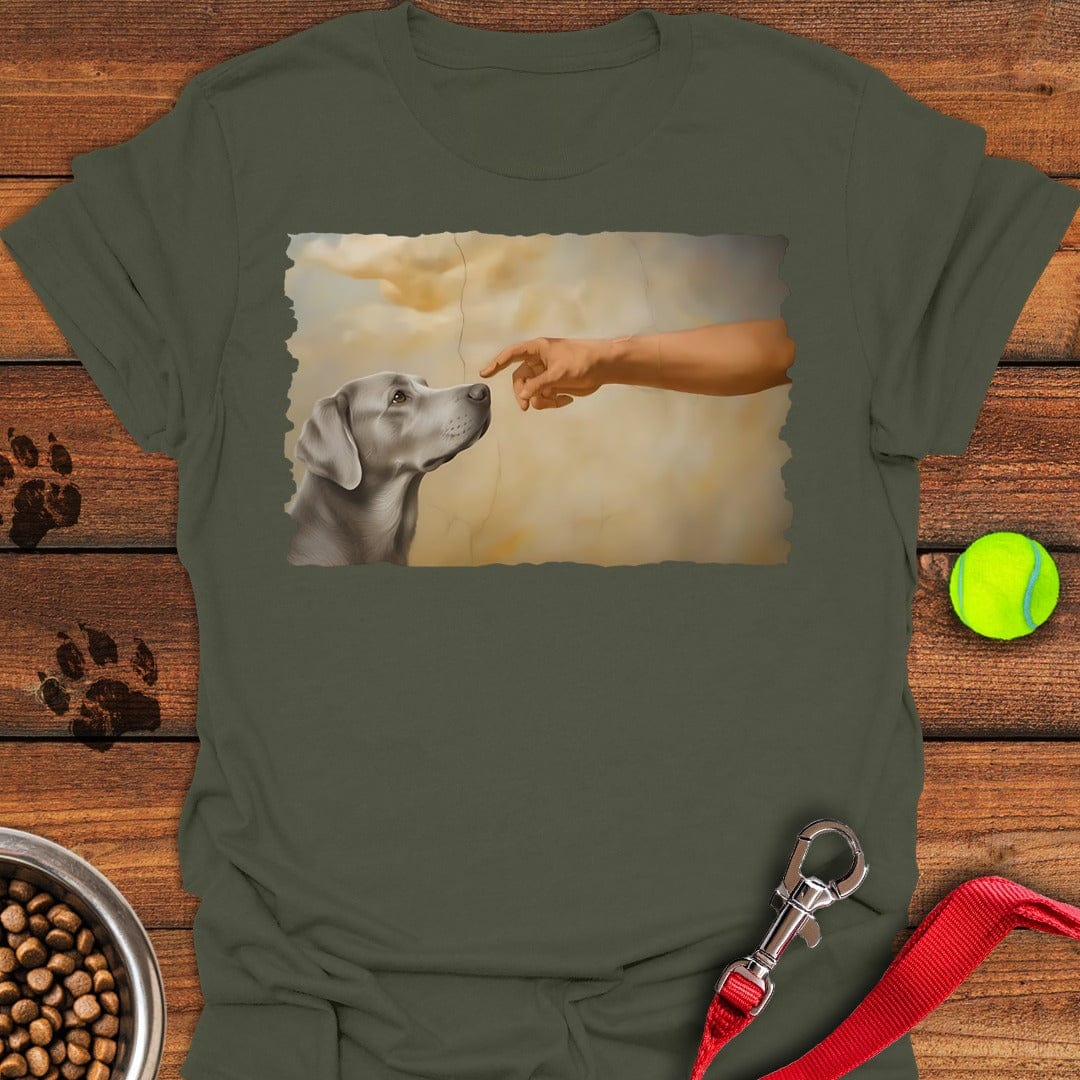 God Creates Silver Labrador T-Shirt Loyal Dog Clothing Mother's Day Gifts For For Mom From Daughter