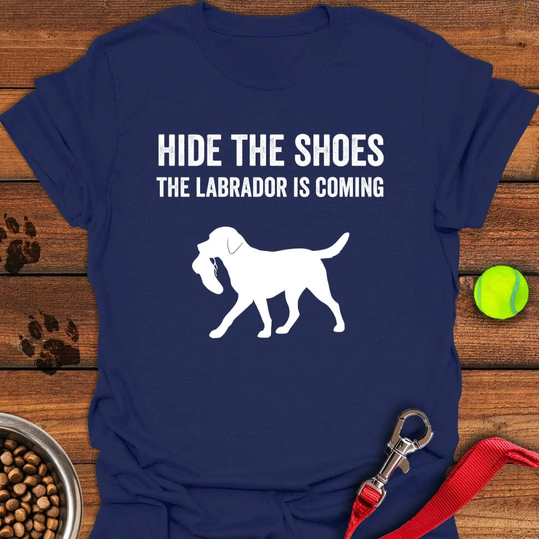 Hide the Shoes Labrador T-Shirt Fancy Dog Apparel Father's Day Gifts