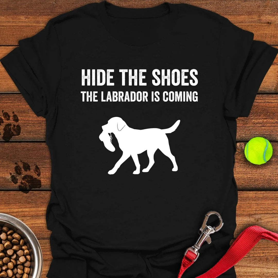 Hide the Shoes Labrador T-Shirt Fancy Dog Apparel Father's Day Gifts