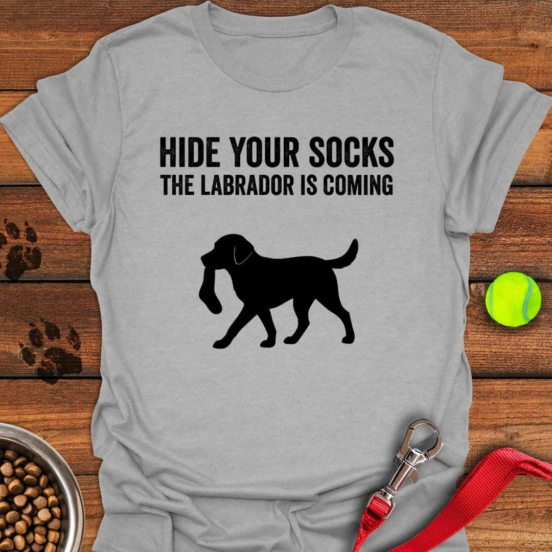 Hide Your Socks Labrador T-Shirt Proud Dog Apparel Creative Mother's Day Gifts
