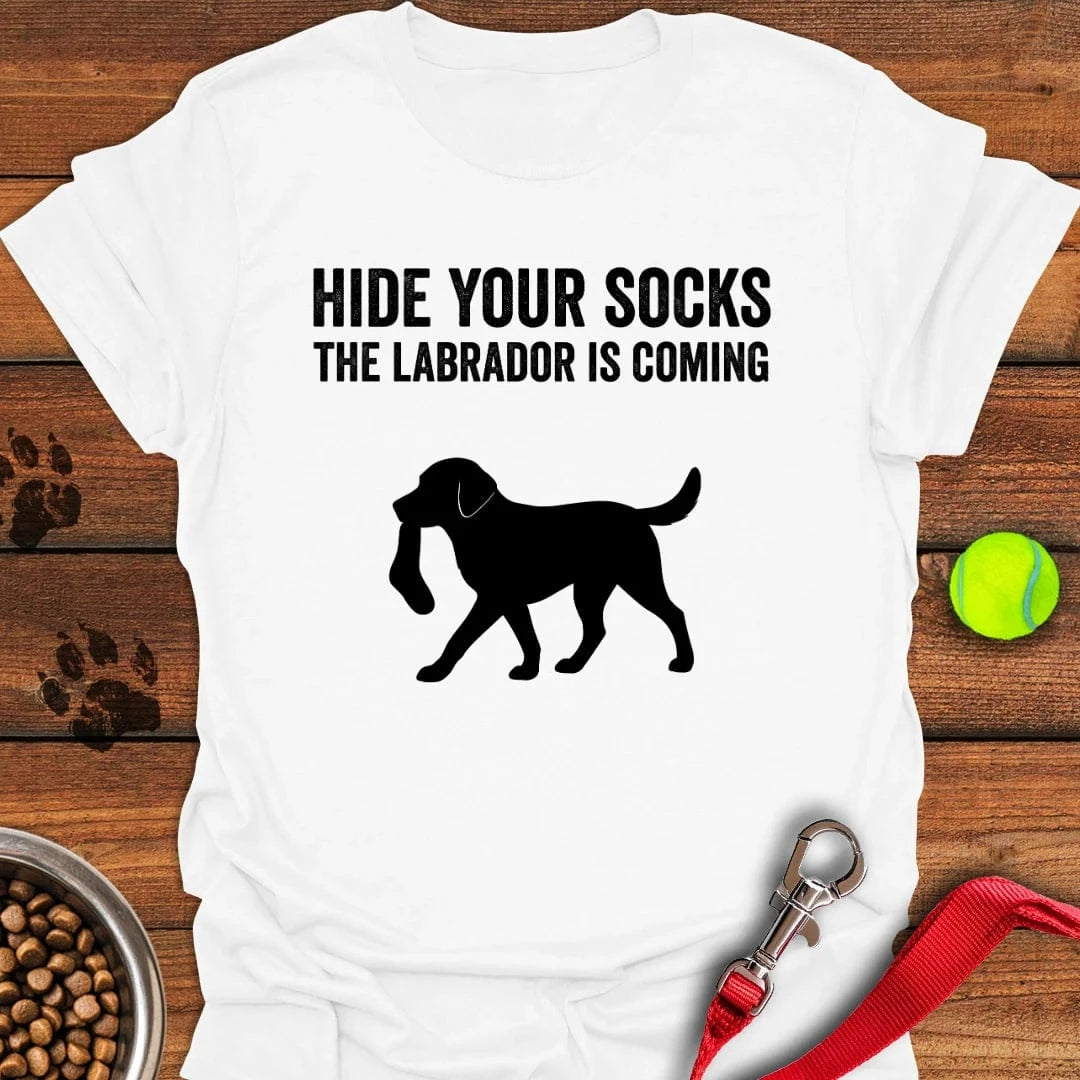 Hide Your Socks Labrador T-Shirt Proud Dog Apparel Creative Mother's Day Gifts