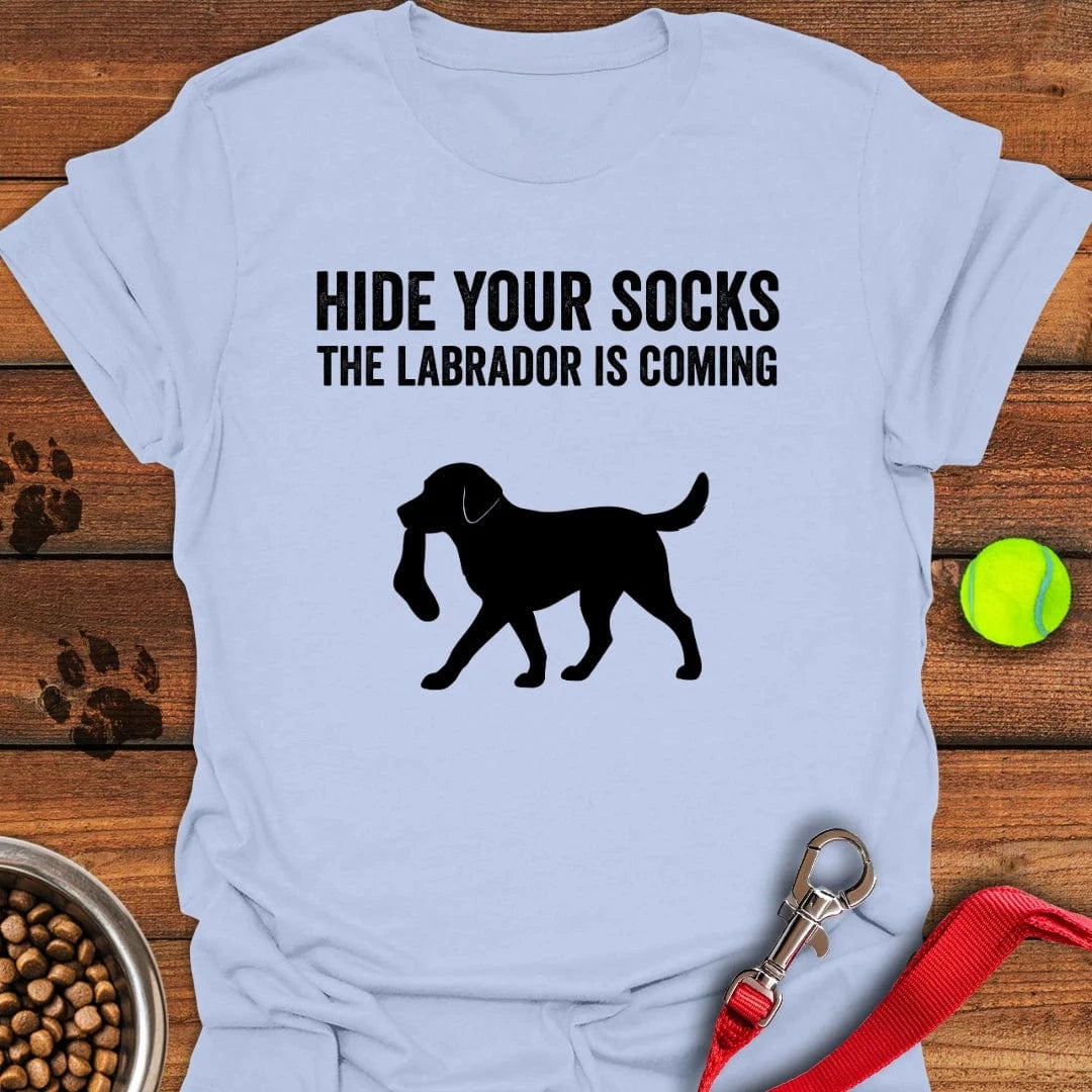 Hide Your Socks Labrador T-Shirt Proud Dog Apparel Creative Mother's Day Gifts