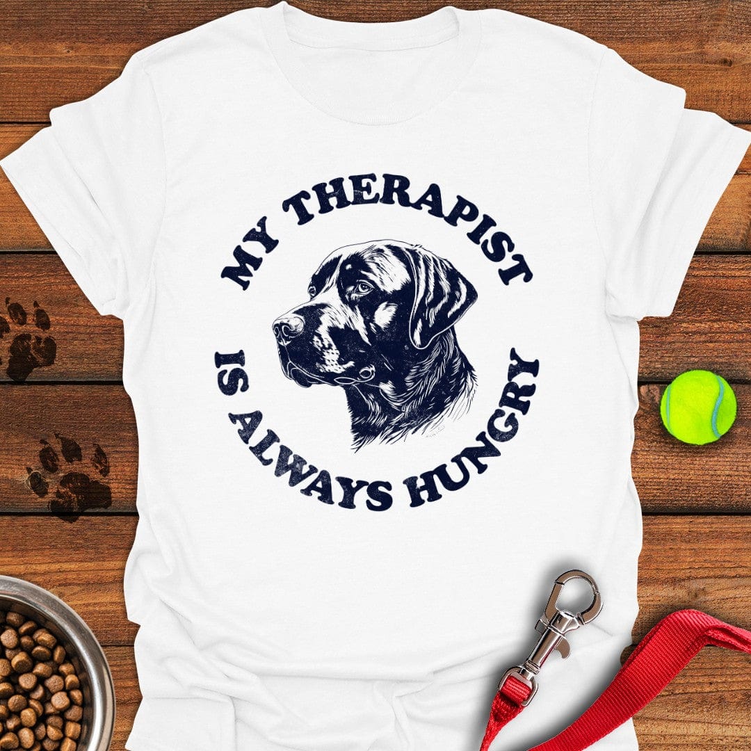 Hungry Therapist Labrador T-Shirt Adorable Dog Clothes Gift For Dog Lovers Owners