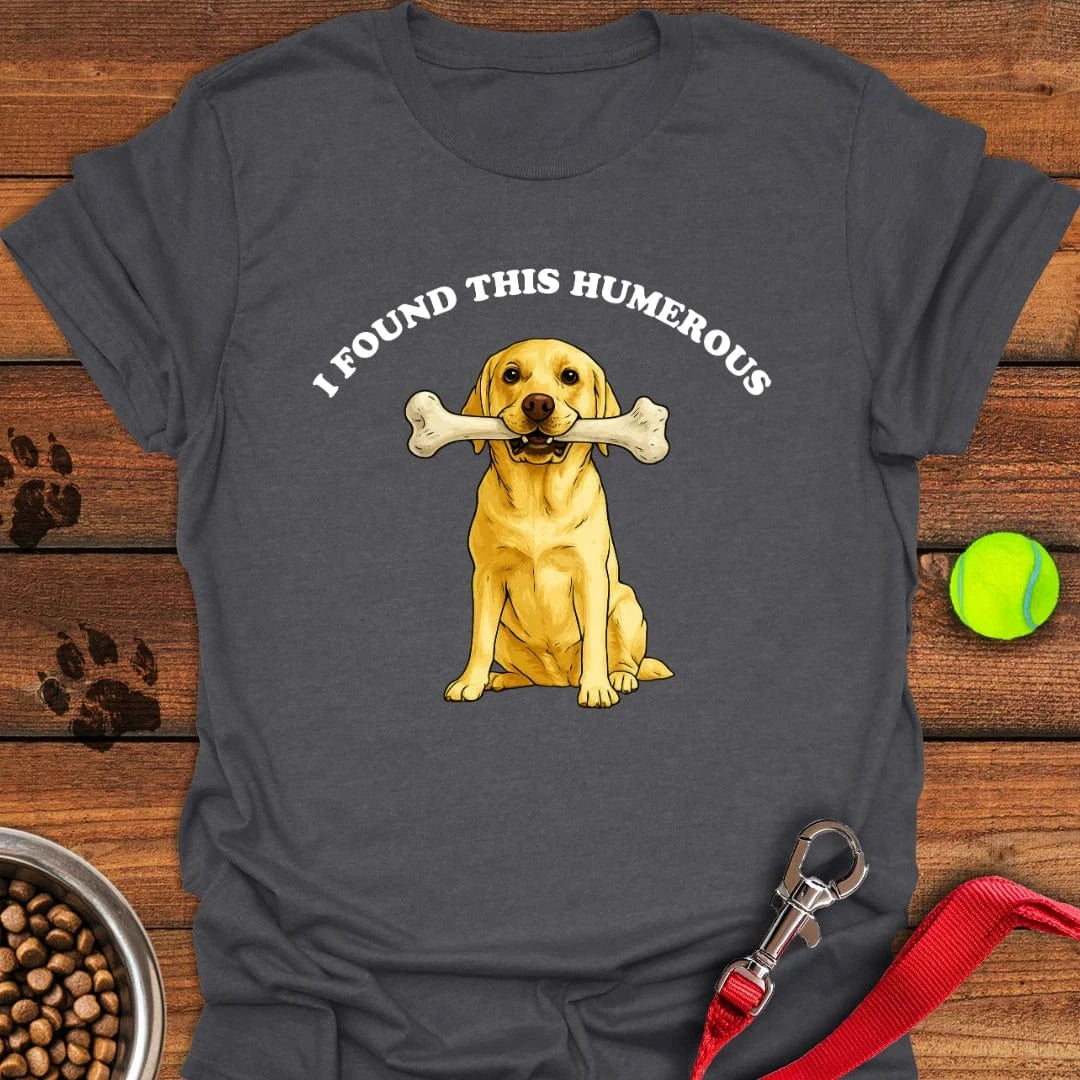 I Found This Humerous Yellow Lab T-Shirt Gentle Dog Apparel Great Gift For Dog Owners