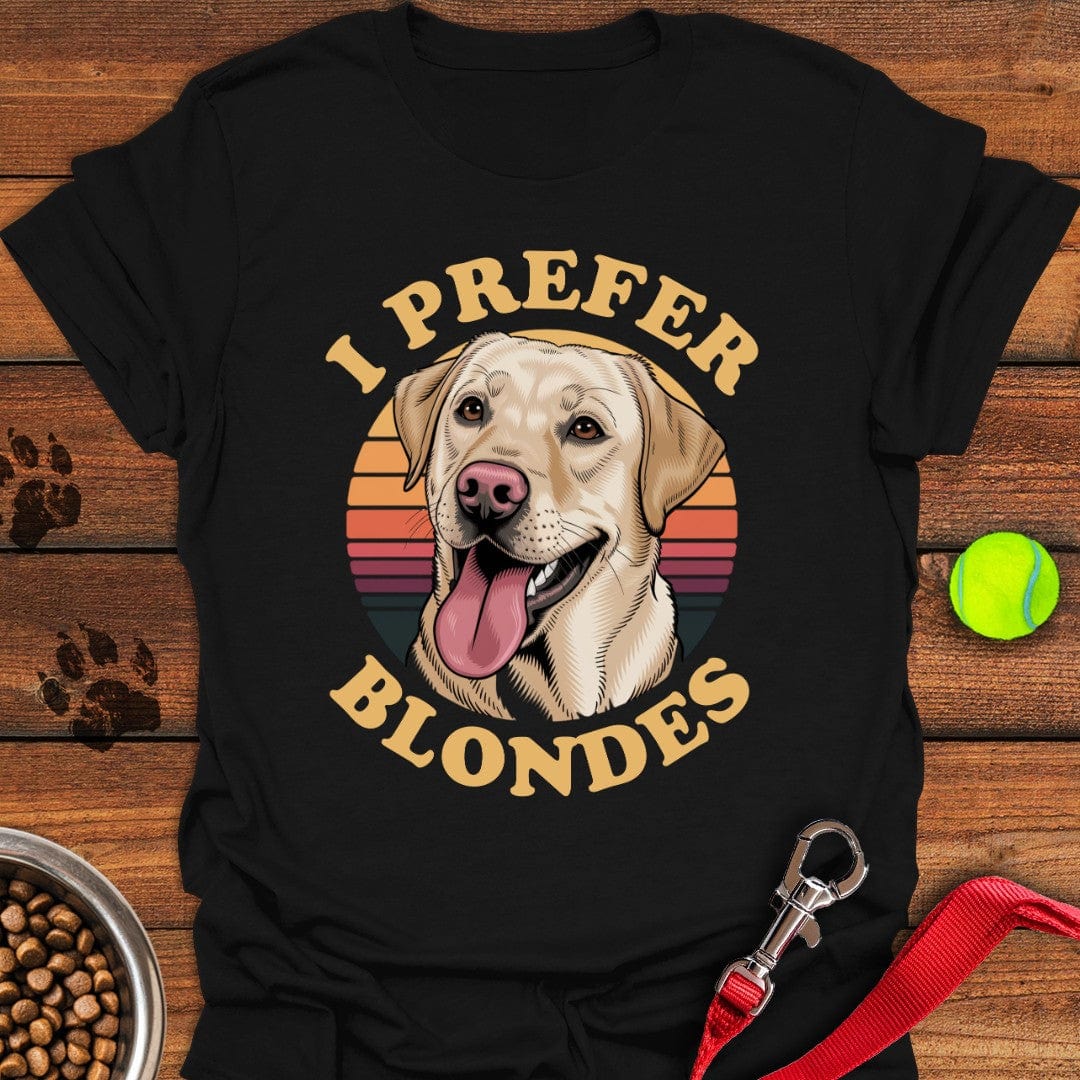I Prefer Blondes Labrador T-Shirt Tiny Dog Apparel Dog Themed Gifts For Humans