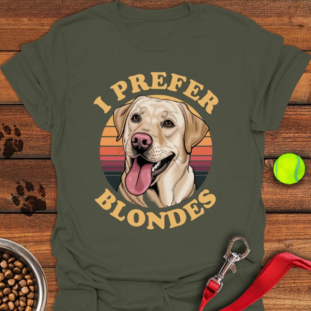 I Prefer Blondes Labrador T-Shirt Tiny Dog Apparel Dog Themed Gifts For Humans