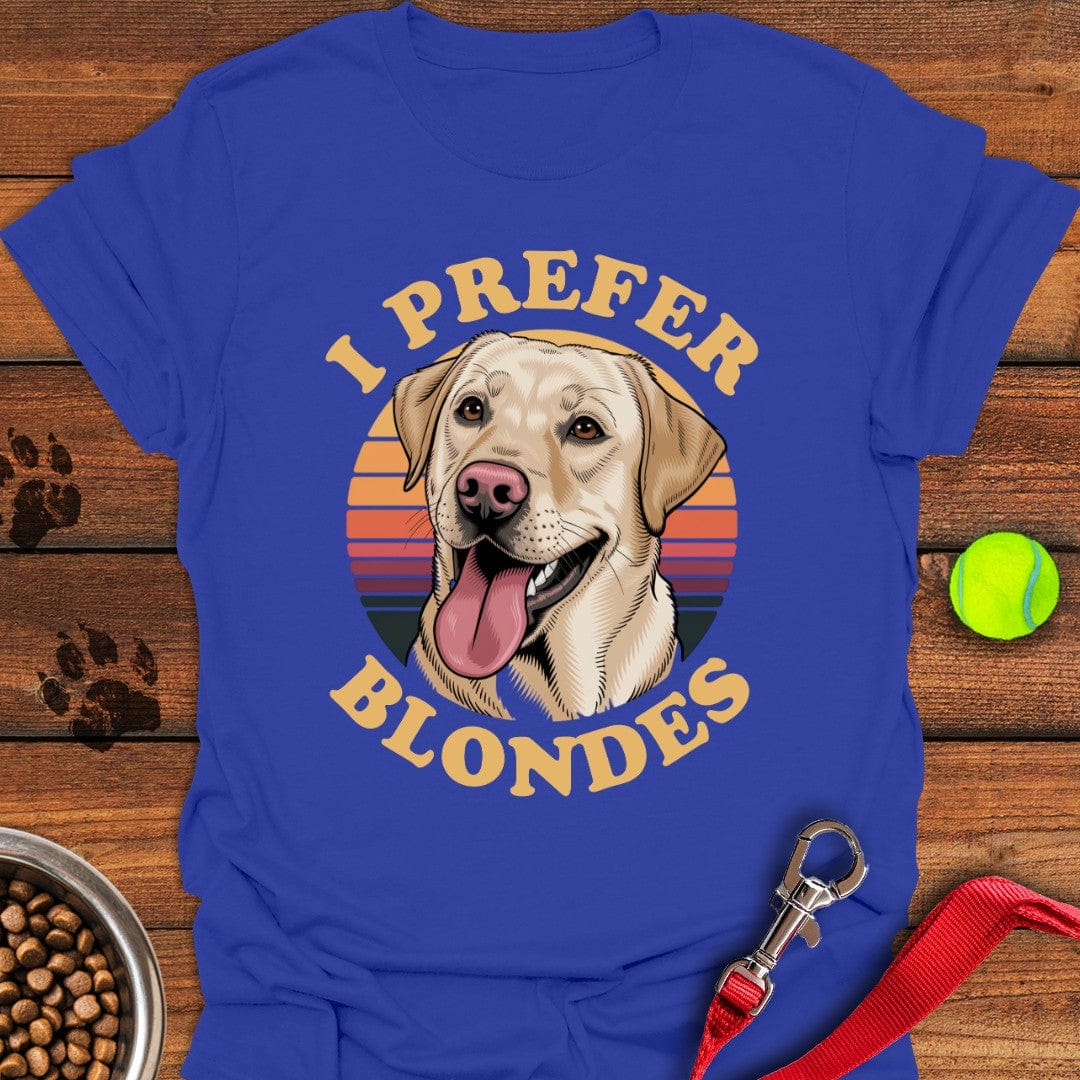 I Prefer Blondes Labrador T-Shirt Tiny Dog Apparel Dog Themed Gifts For Humans