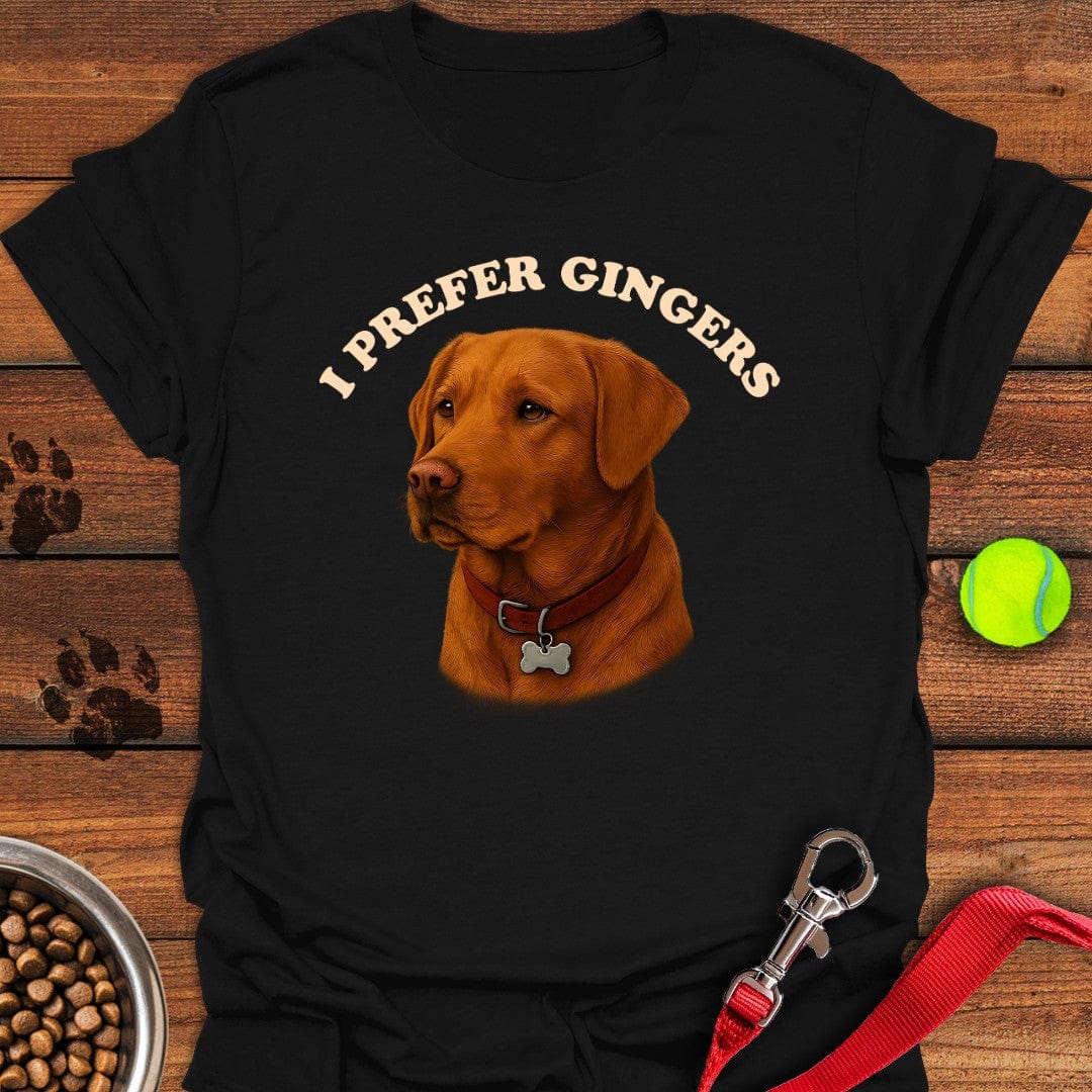 I Prefer Gingers Fox Red Labs T-Shirt Energetic Dog Apparel Best Gifts For Dad
