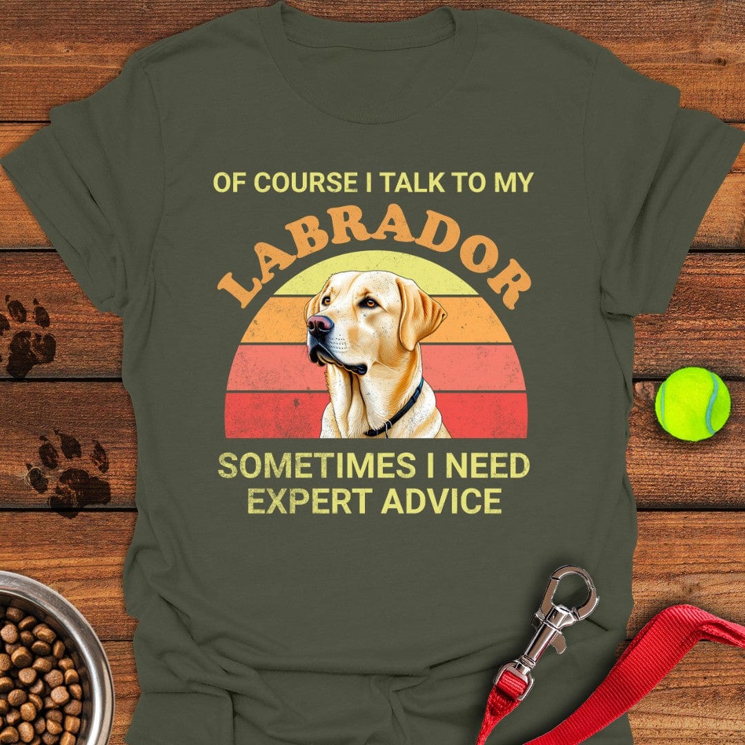 I Talk To My Labrador T-Shirt Lazy Dog Clothing Great Gifts For Dog Owners