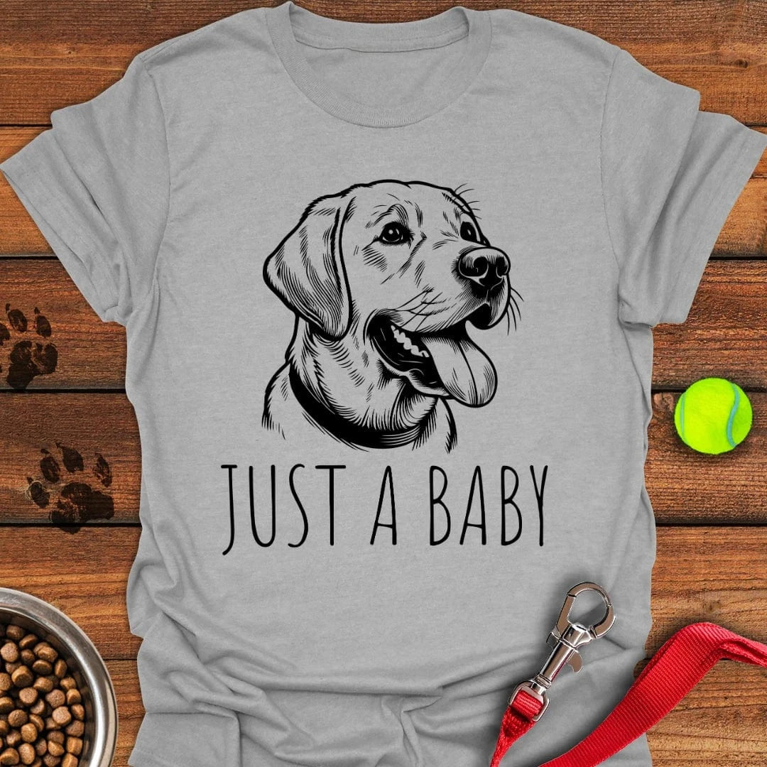 Just a Baby Labrador T-Shirt Tiny Dog Clothes Mother's Day Presents For Grandma