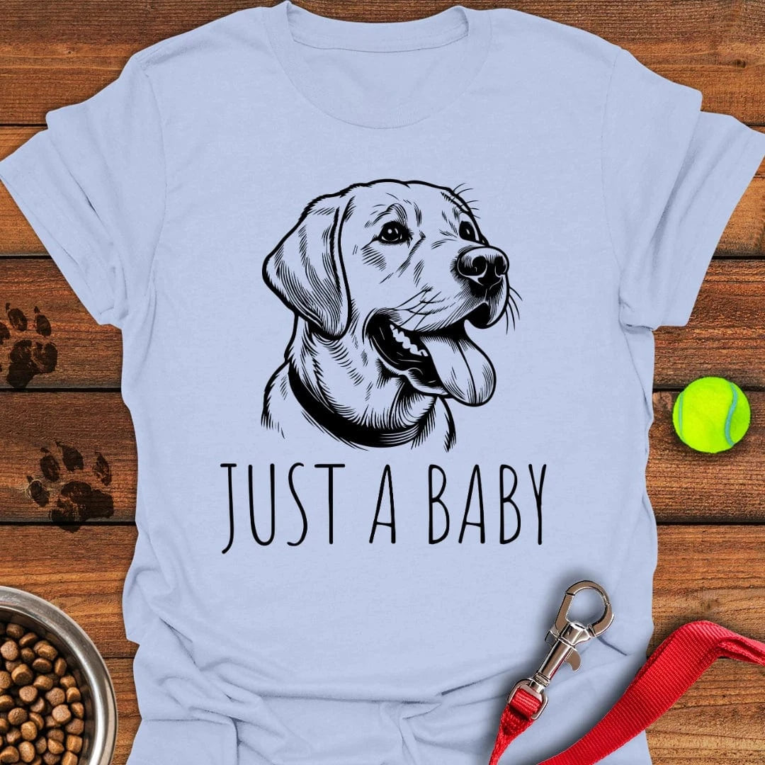 Just a Baby Labrador T-Shirt Tiny Dog Clothes Mother's Day Presents For Grandma