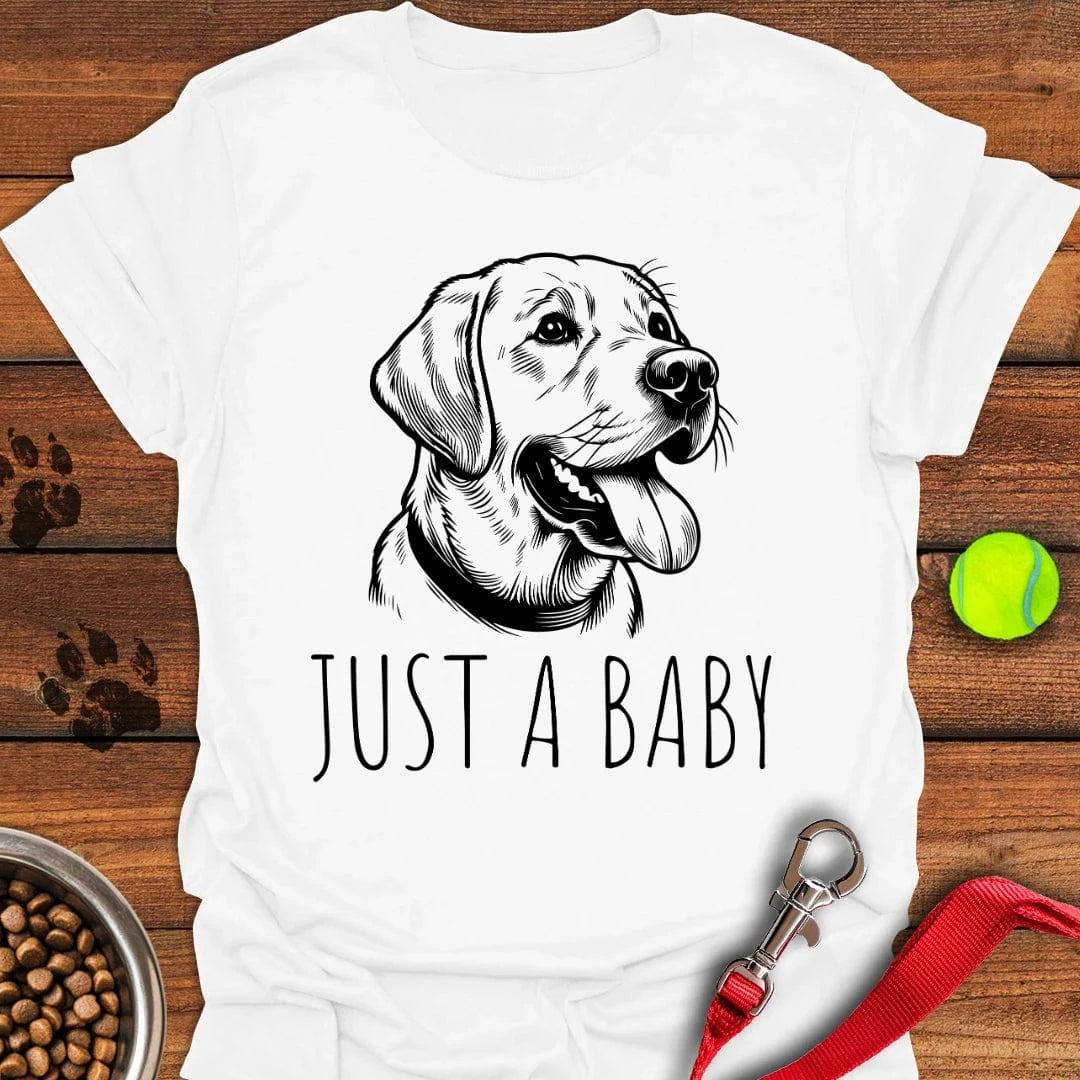 Just a Baby Labrador T-Shirt Tiny Dog Clothes Mother's Day Presents For Grandma