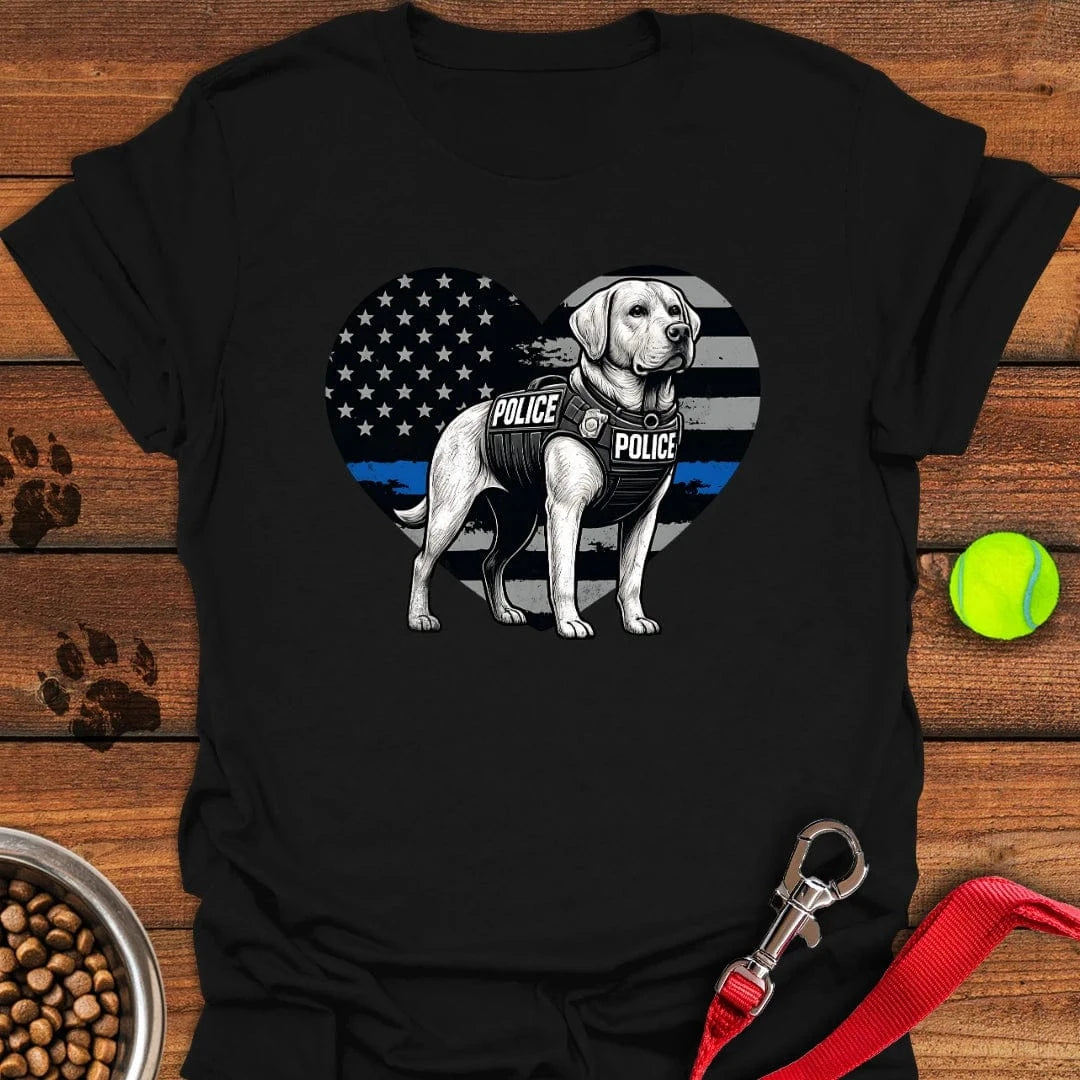K9 Labrador Police T-Shirt Stylish Dog Clothing Dog Person Gifts