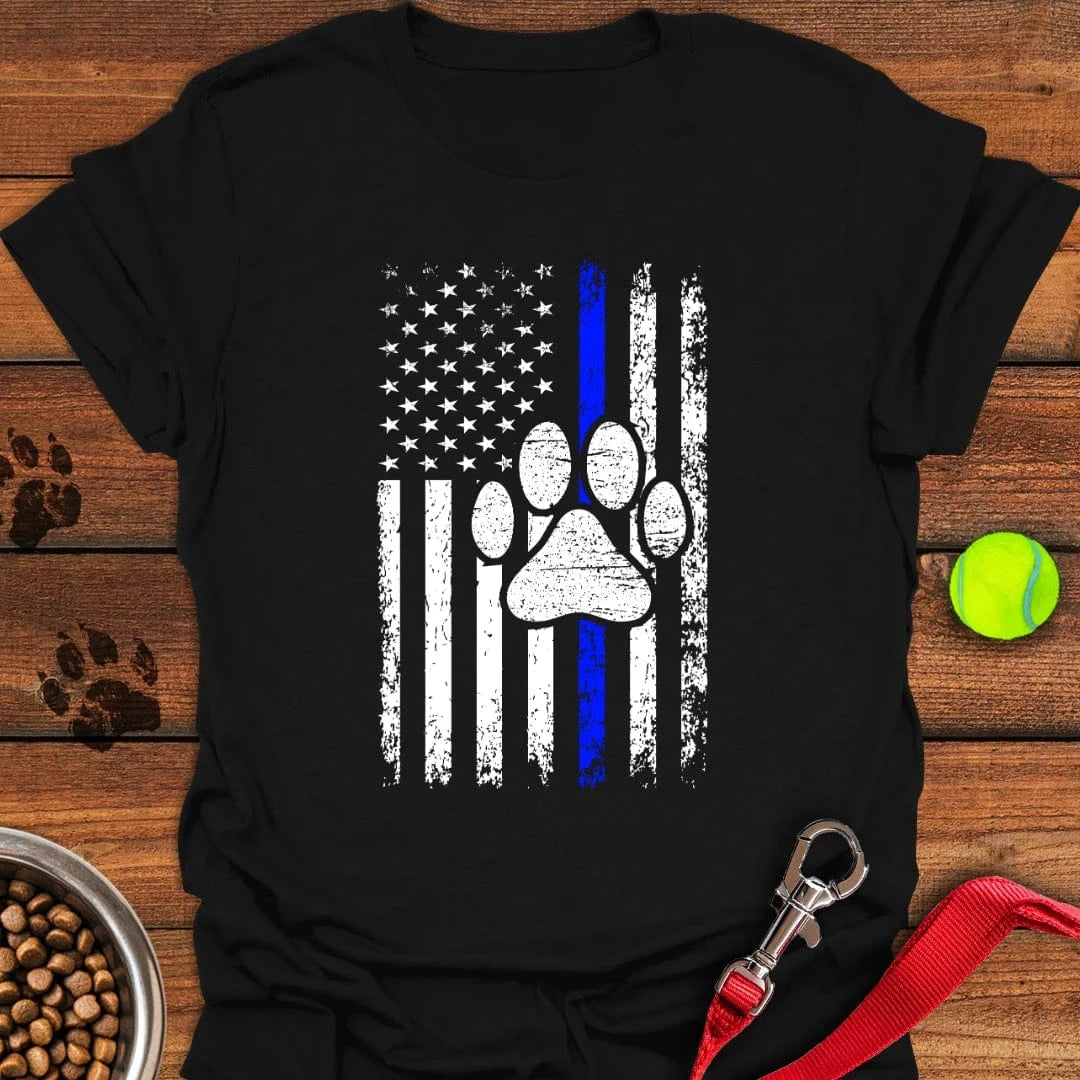 K9 Police Dog Blue Line T-Shirt Lazy Dog Clothes First Mothers Day Gift For My Daughter