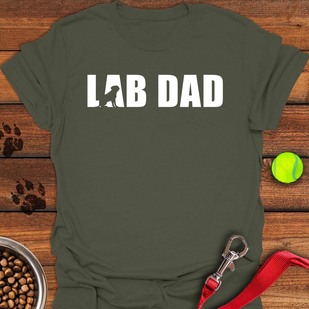 Lab Dad T-Shirt Happy Dog Clothes Great Gifts For Dog Lovers