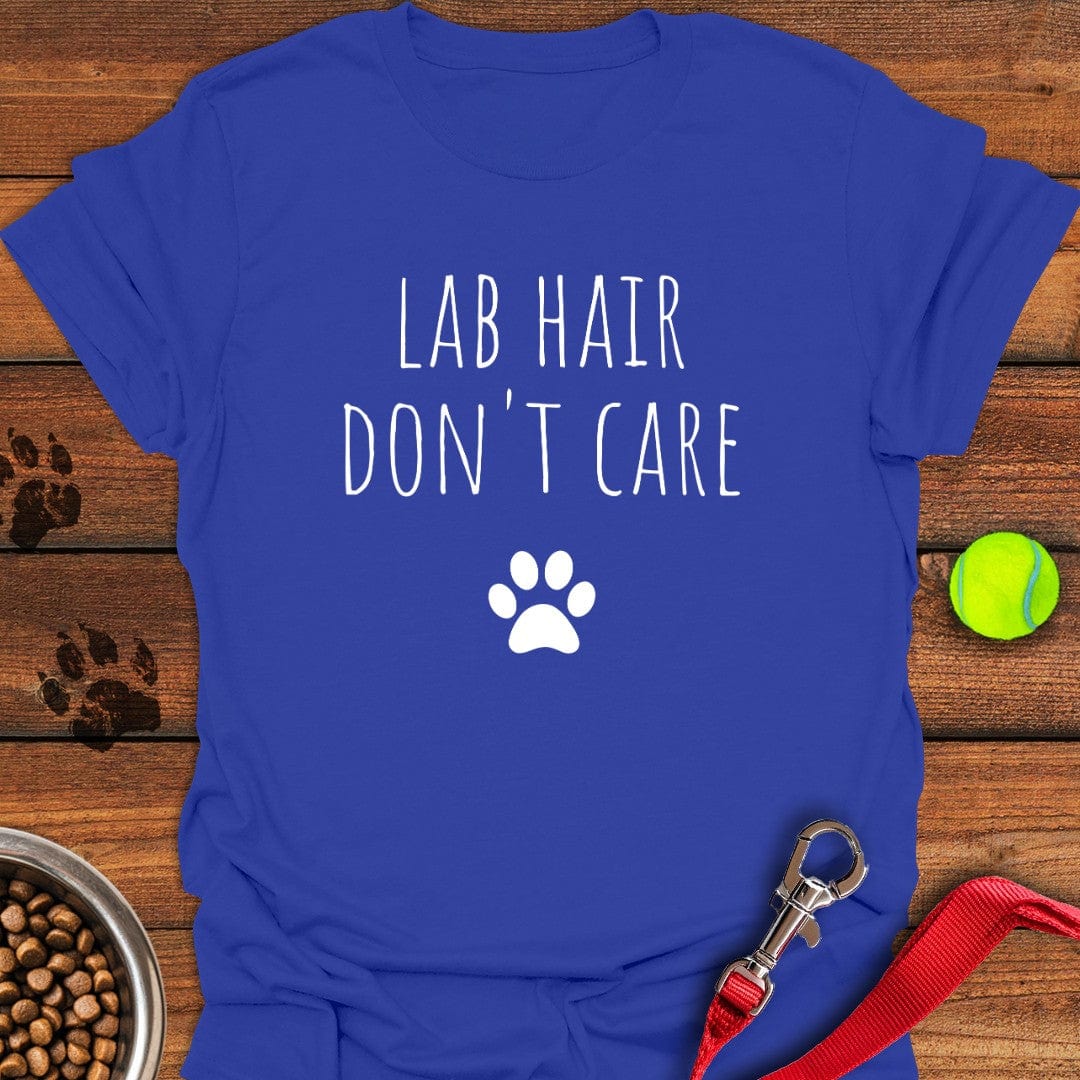 Lab Hair Don't Care T-Shirt Tiny Dog Clothing Cute Gifts For Dog Lovers Owners