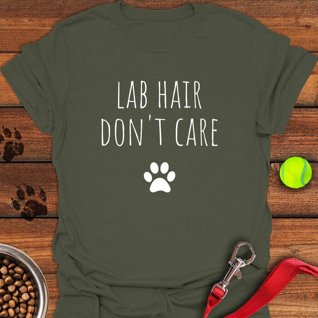 Lab Hair Don't Care T-Shirt Tiny Dog Clothing Cute Gifts For Dog Lovers Owners