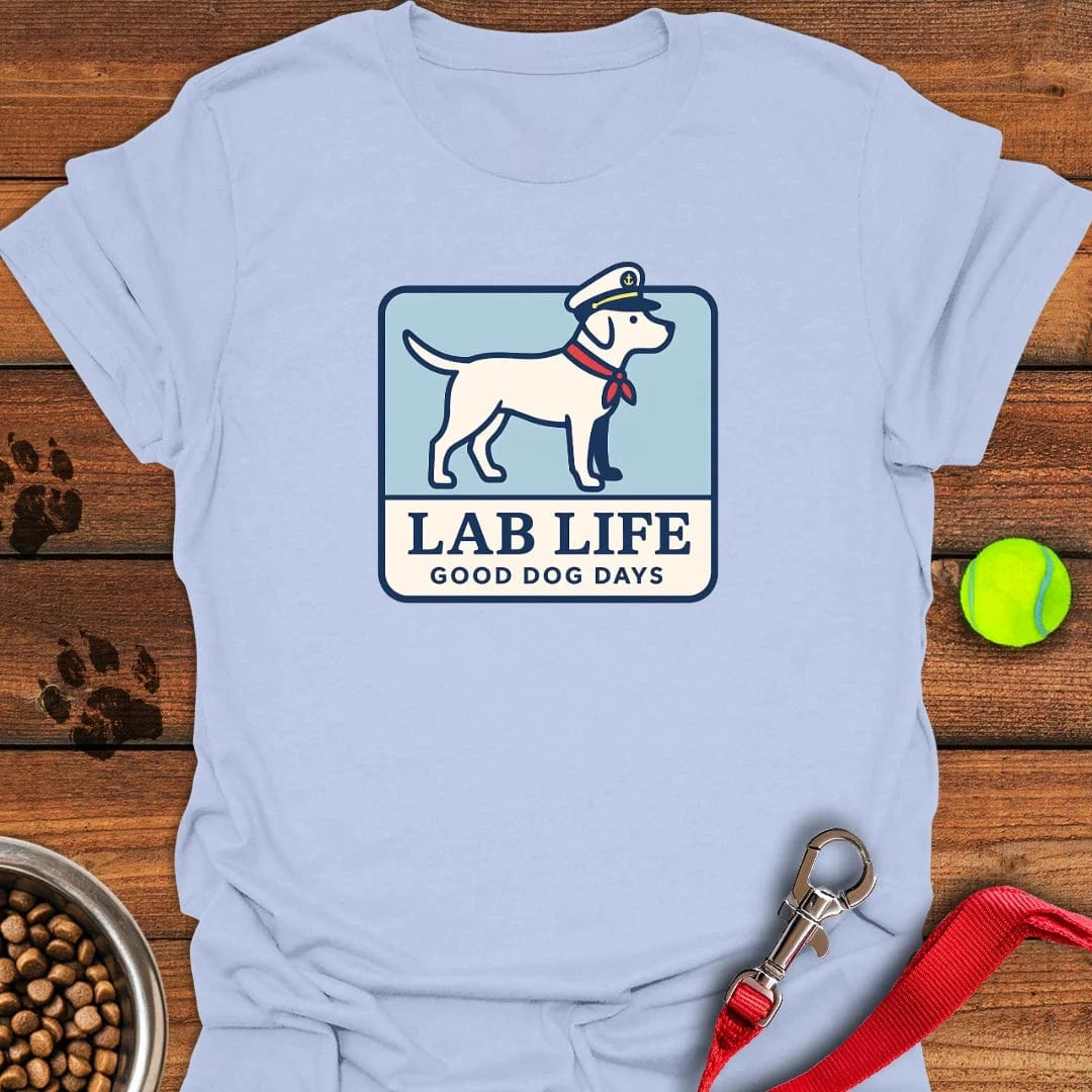 Lab Life Nautical T-Shirt Lovely Dog Clothing Dog Owners Themed Gifts