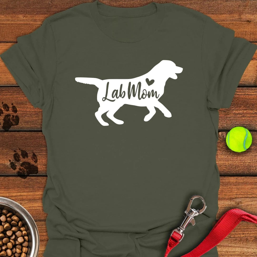 Lab Mom T-Shirt Brave Dog Apparel Dad Birthday Gifts