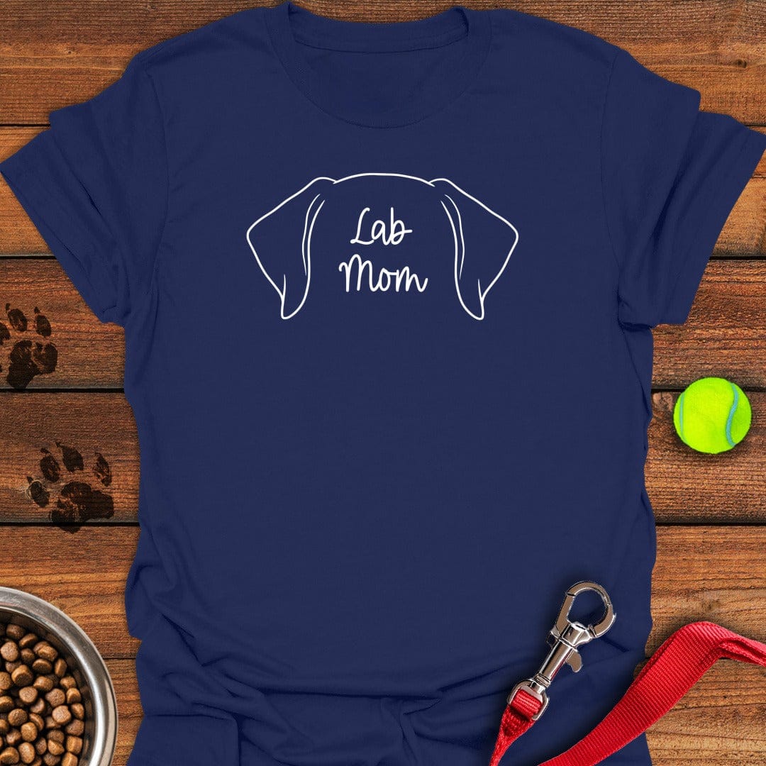 Lab Mom T-Shirt Fancy Dog Clothing Unique Gifts For Dog Lovers