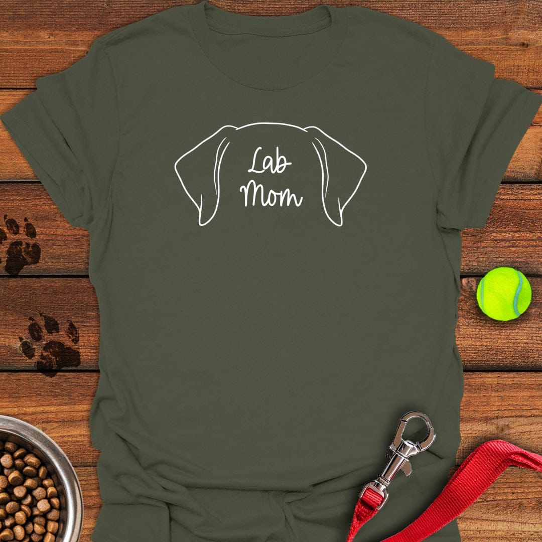 Lab Mom T-Shirt Fancy Dog Clothing Unique Gifts For Dog Lovers