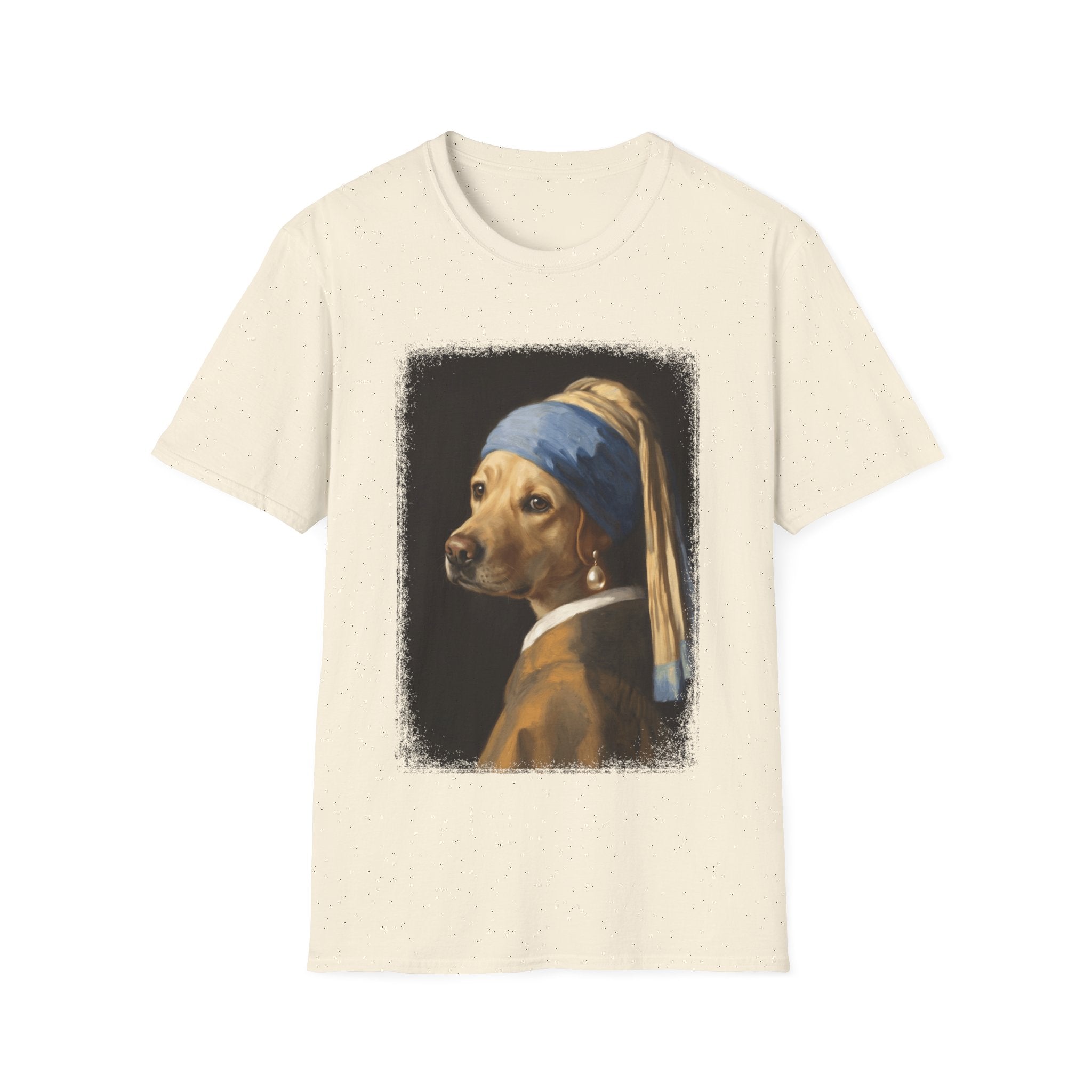 Lab With a Pearl Earring T-Shirt Fancy Dog Clothes Gifts For Dog Owners