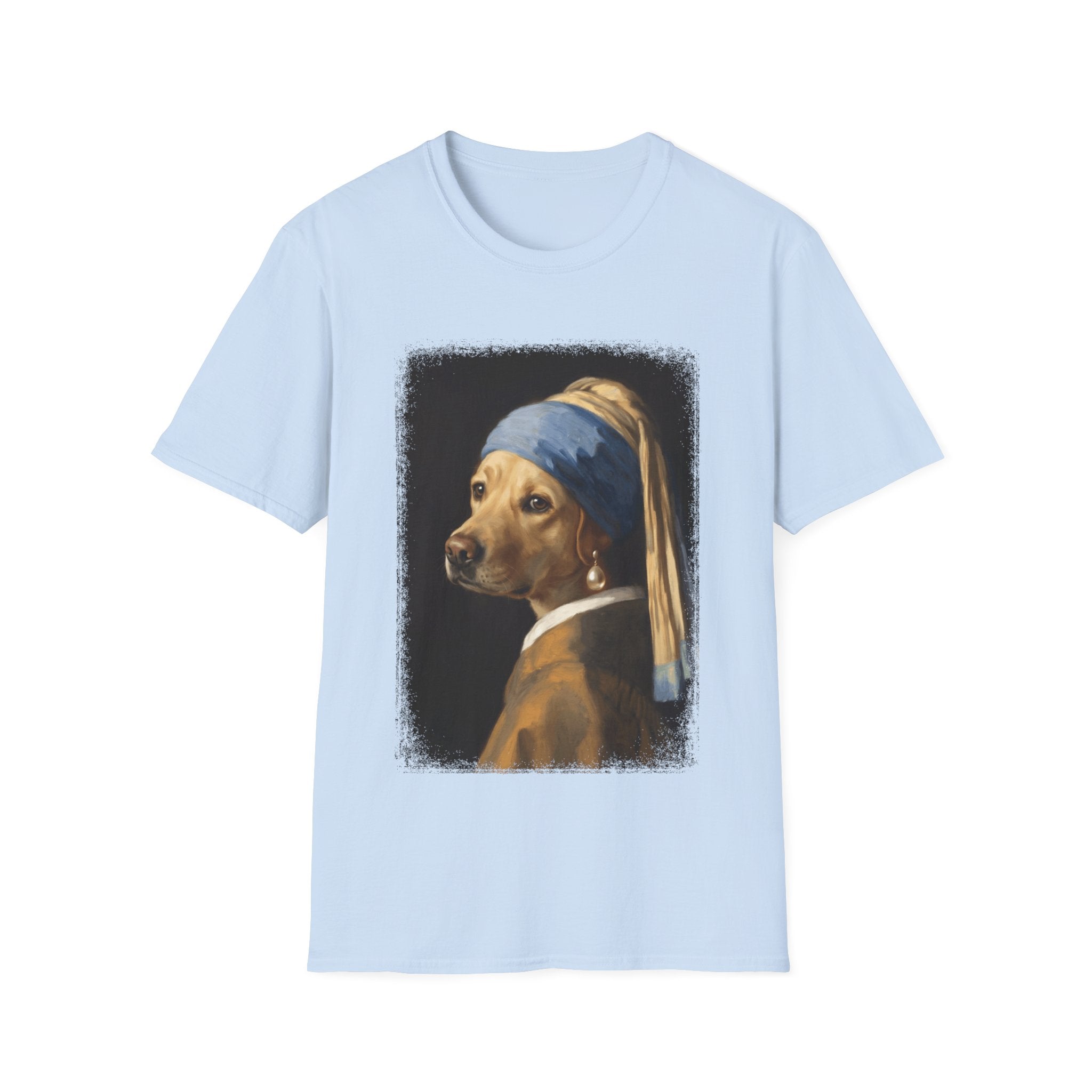 Lab With a Pearl Earring T-Shirt Fancy Dog Clothes Gifts For Dog Owners