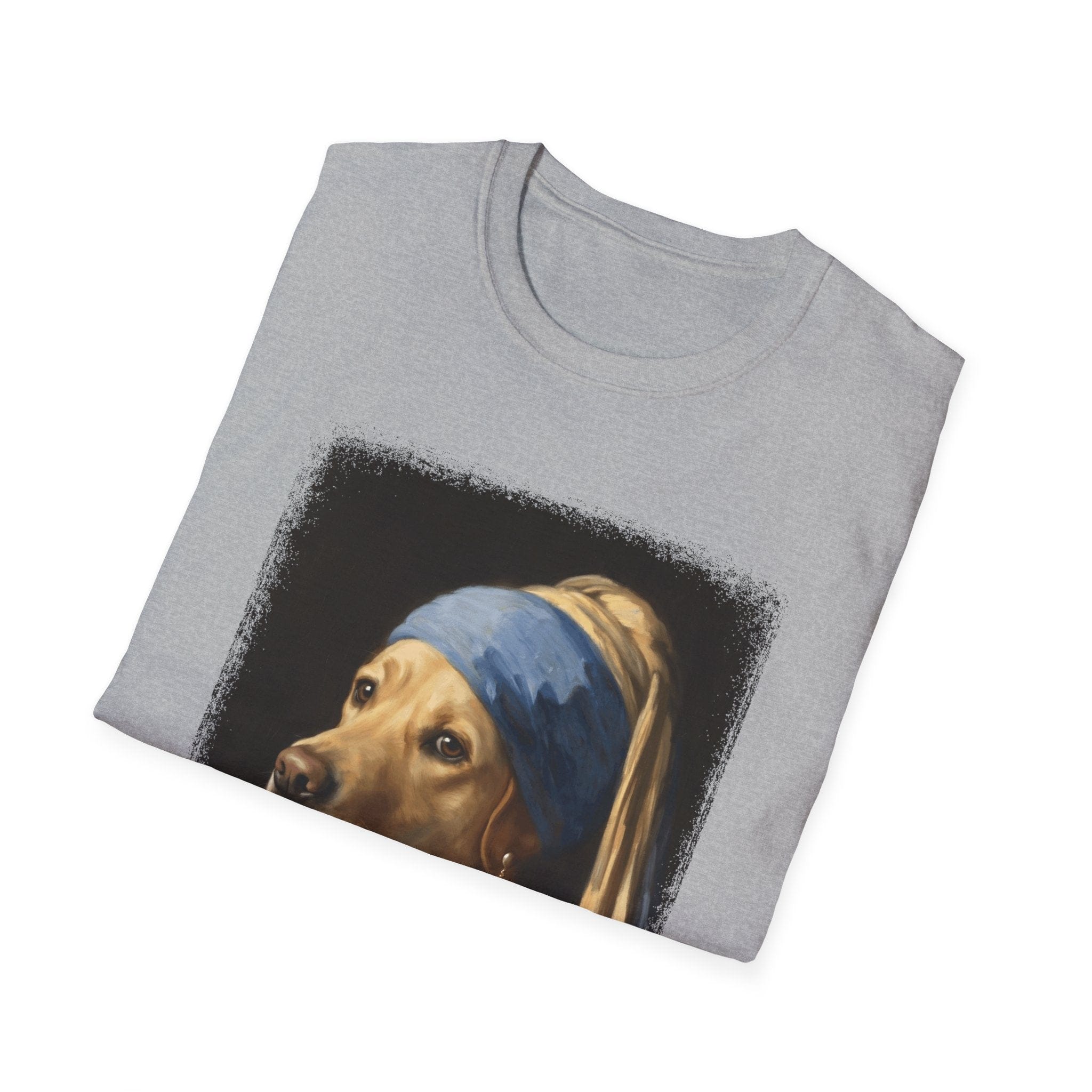 Lab With a Pearl Earring T-Shirt Fancy Dog Clothes Gifts For Dog Owners