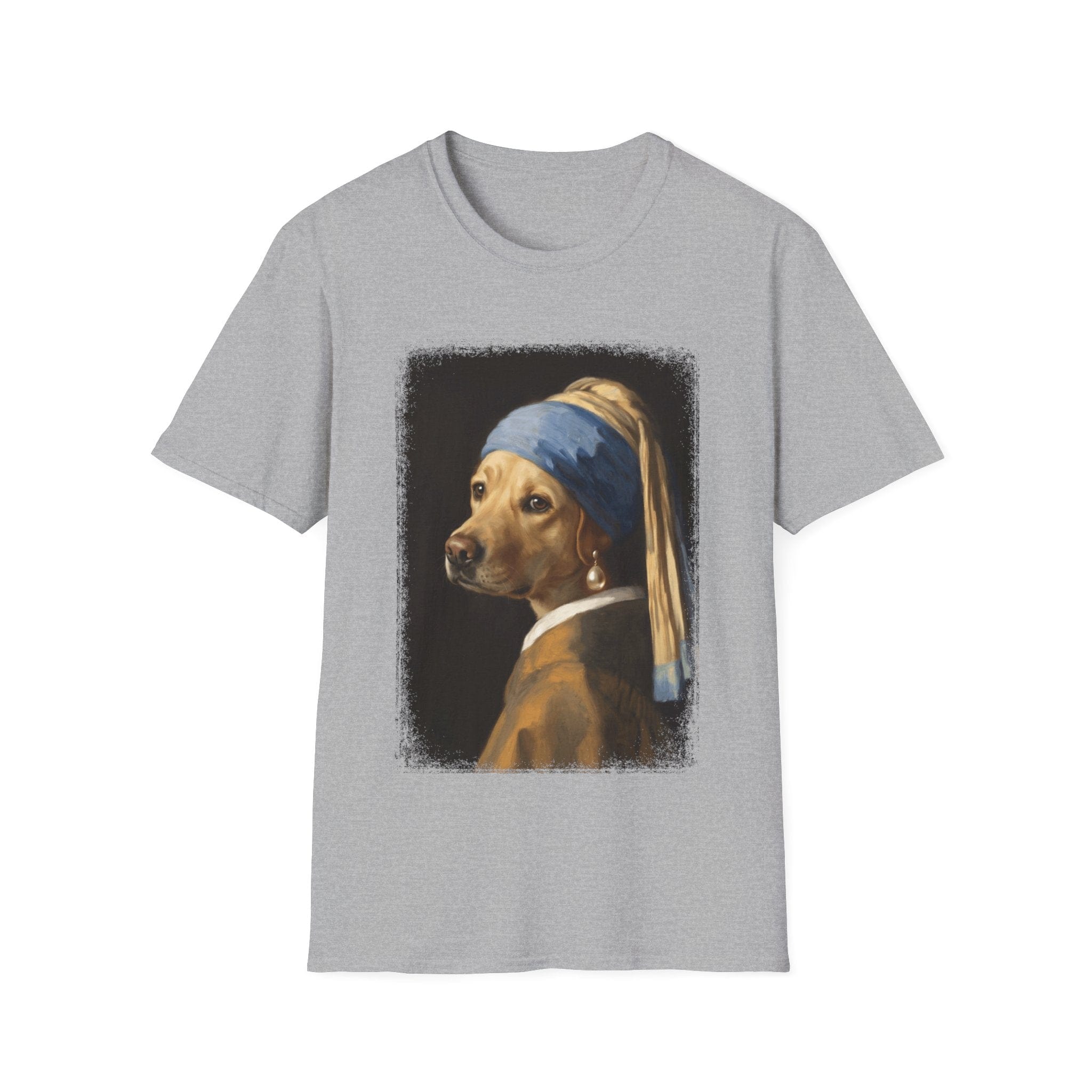 Lab With a Pearl Earring T-Shirt Fancy Dog Clothes Gifts For Dog Owners