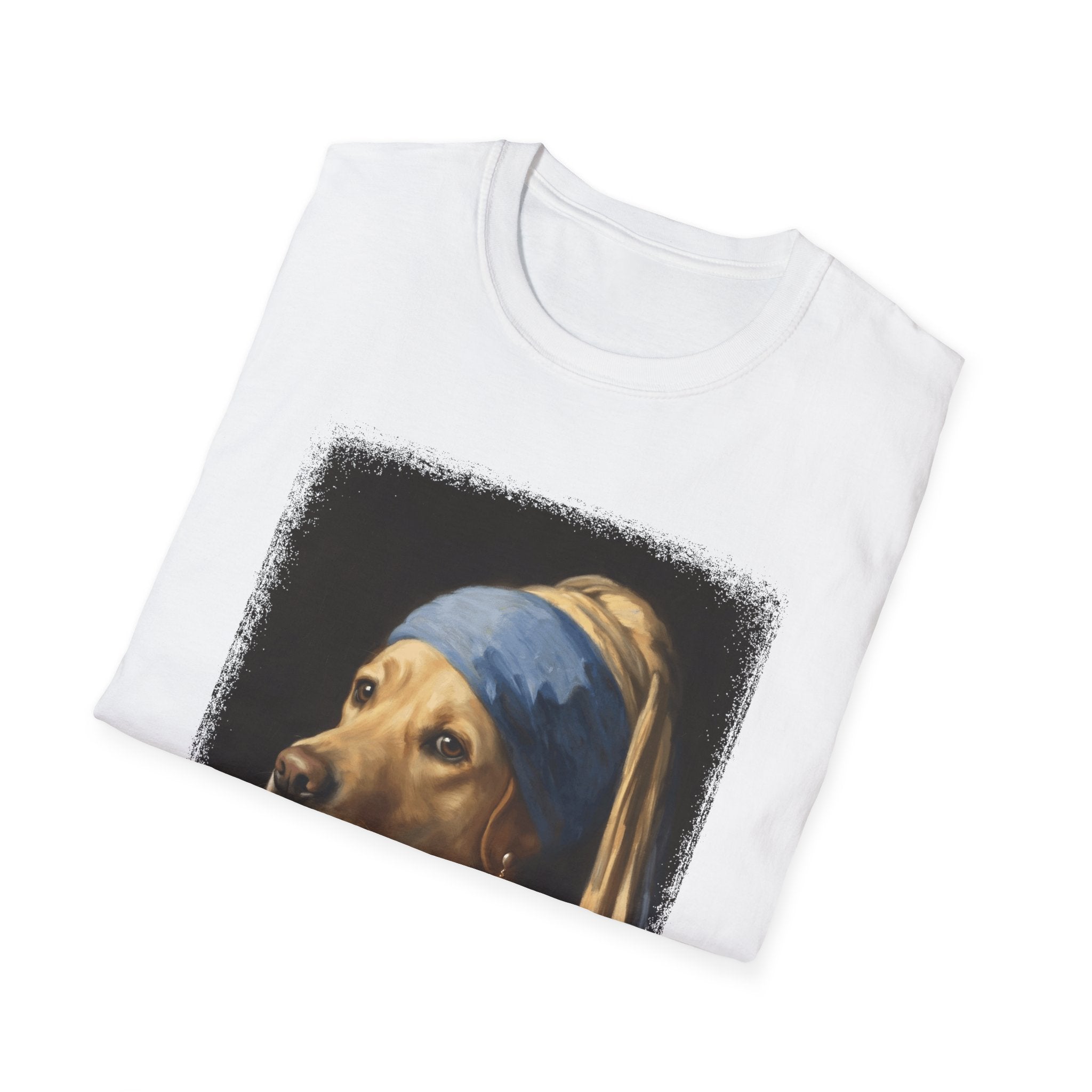 Lab With a Pearl Earring T-Shirt Fancy Dog Clothes Gifts For Dog Owners