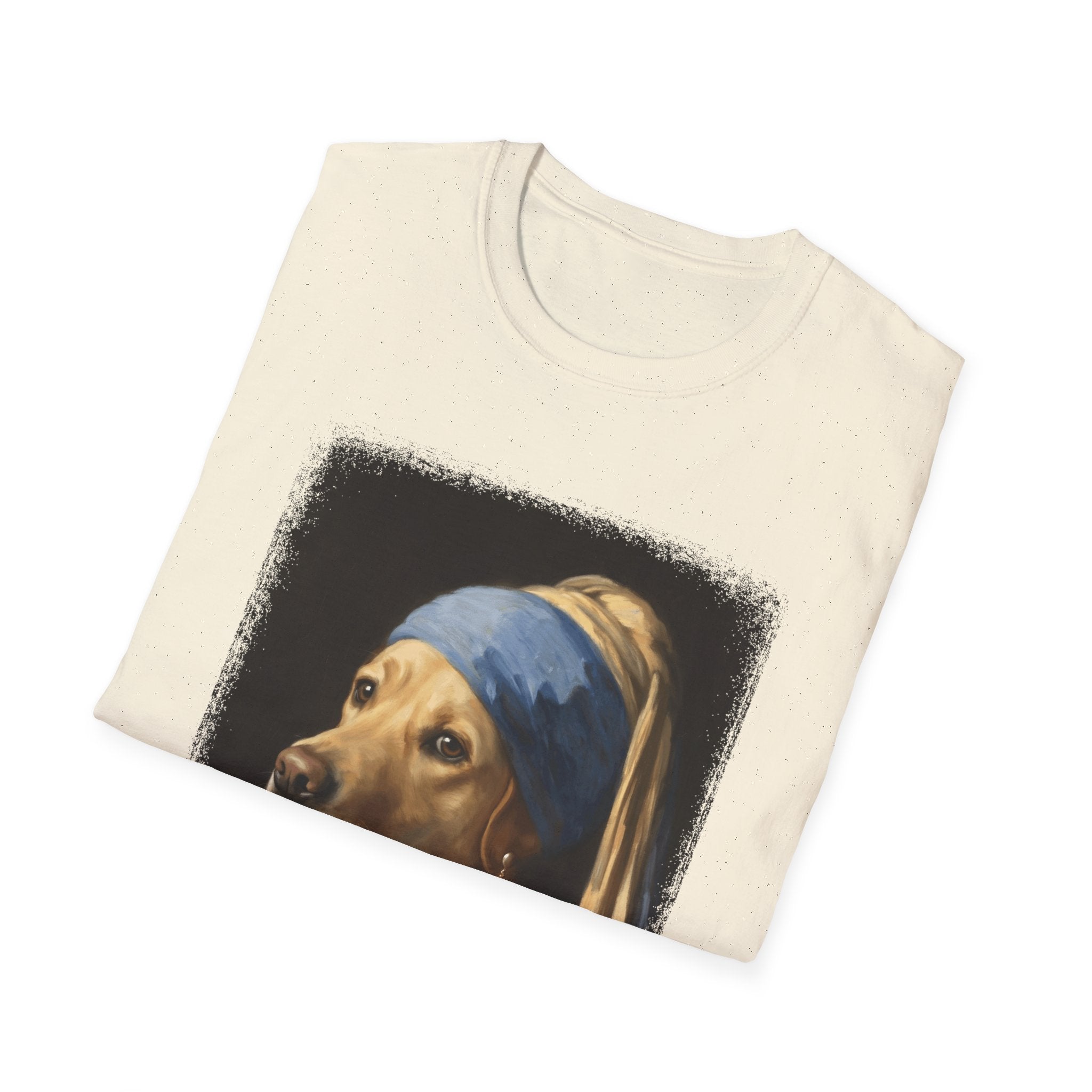 Lab With a Pearl Earring T-Shirt Fancy Dog Clothes Gifts For Dog Owners