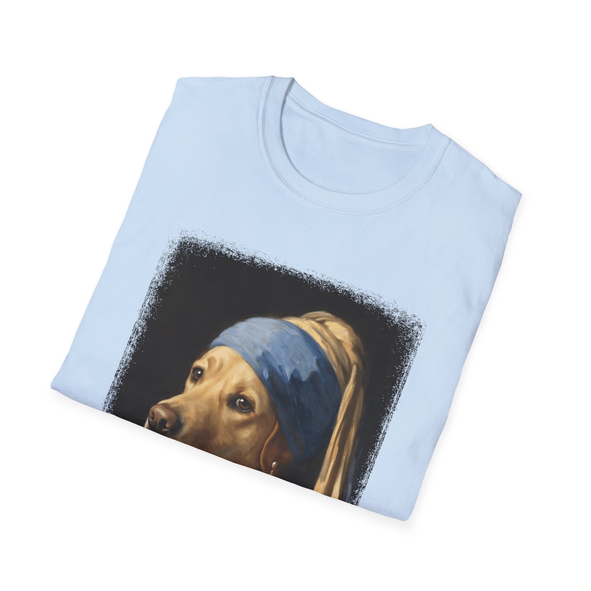 Lab With a Pearl Earring T-Shirt Fancy Dog Clothes Gifts For Dog Owners