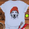Labrador Beanie T-Shirt Cute Animal Shirt Labrador Gifts For Dog Lovers