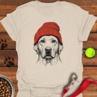 Labrador Beanie T-Shirt Cute Animal Shirt Labrador Gifts For Dog Lovers